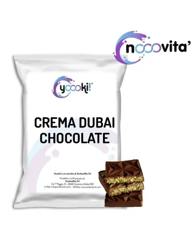 Crema Dubai Chocolate - Preparato per crema in polvere da Bar - Yoooki