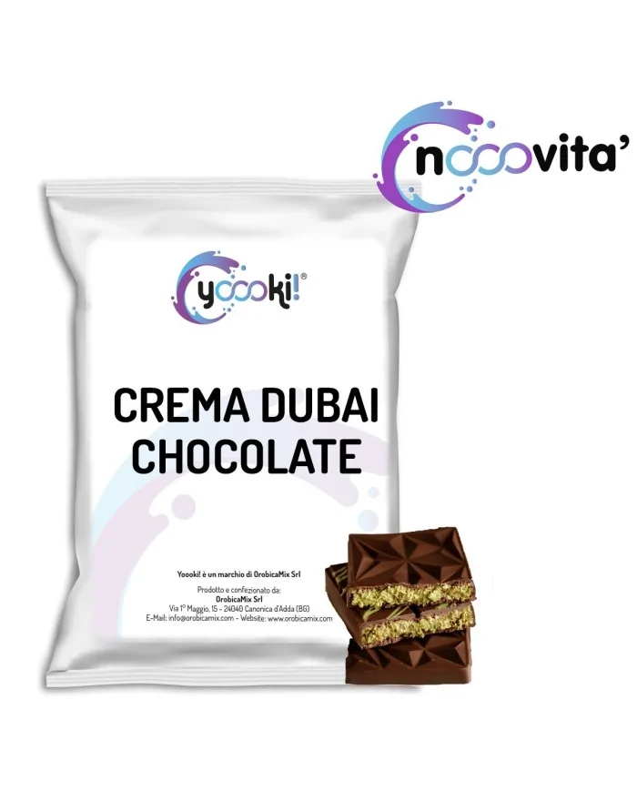 Crema Dubai Chocolate - Preparato per crema in polvere da Bar - Yoooki