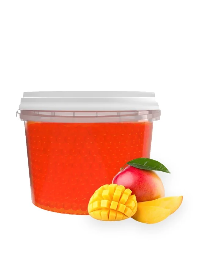 Boba al gusto Mango - Sferette per Bubble Tea - 3,2 KG - Yoooki