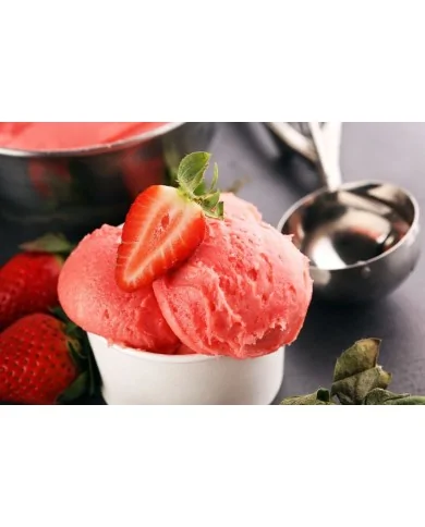 Sorbetto alla fragola - preparato in polvere professionale - Yoooki