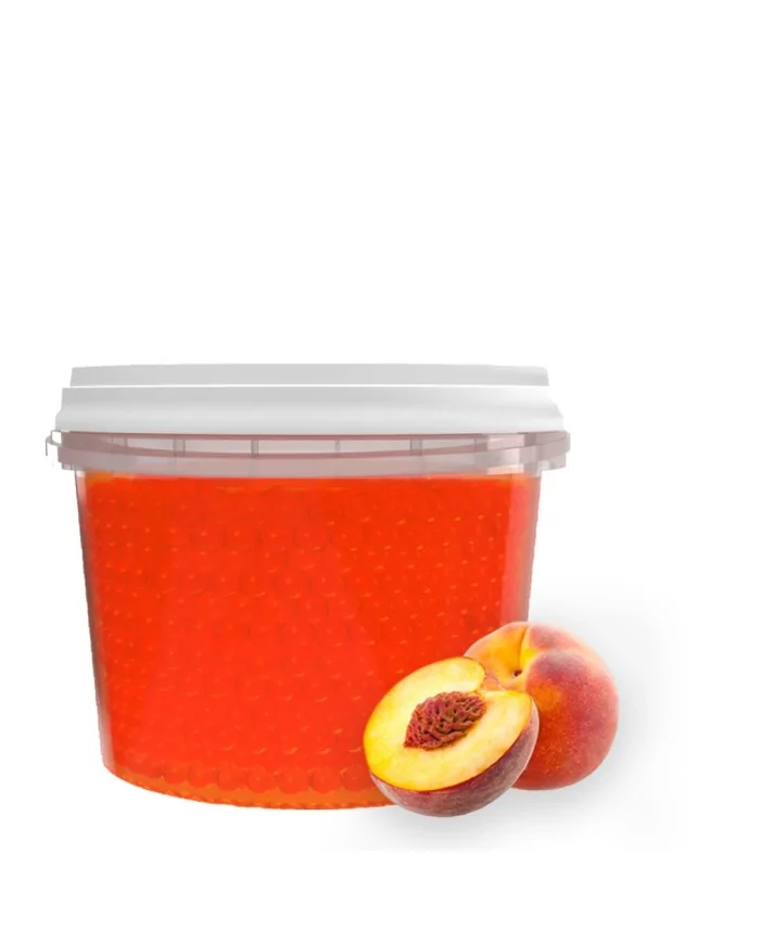 Boba al gusto Pesca - Sferette per Bubble Tea - 3,2 KG - Yoooki