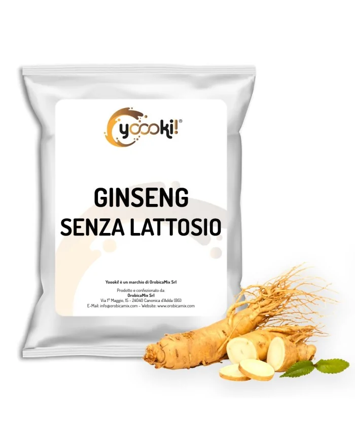 Preparato in polvere solubile per bevanda al caffè al ginseng Senza Lattosio 500 grammi Yoooki