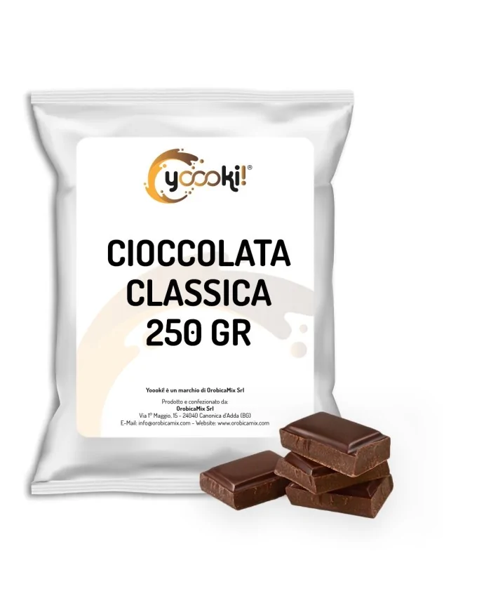 Preparato in polvere per cioccolata calda Classica in formato da 250 grammi Yoooki