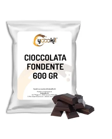 Preparato in polvere per cioccolata calda Fondente in formato da 600 grammi Yoooki