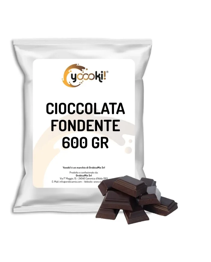 Preparato in polvere per cioccolata calda Fondente in formato da 600 grammi Yoooki