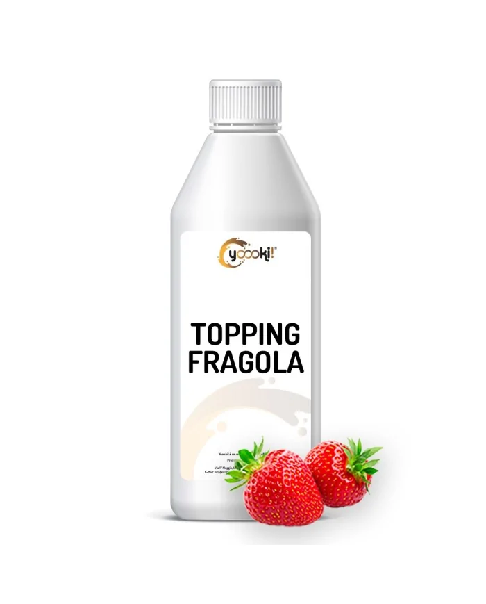 Topping alla fragola per guarnire dolci 1000 grammi Yoooki