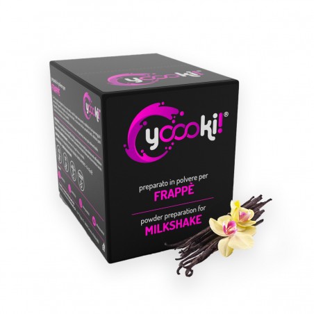 Preparato in polvere per frappè alla vaniglia box Yoooki 15 bustine da 25 grammi