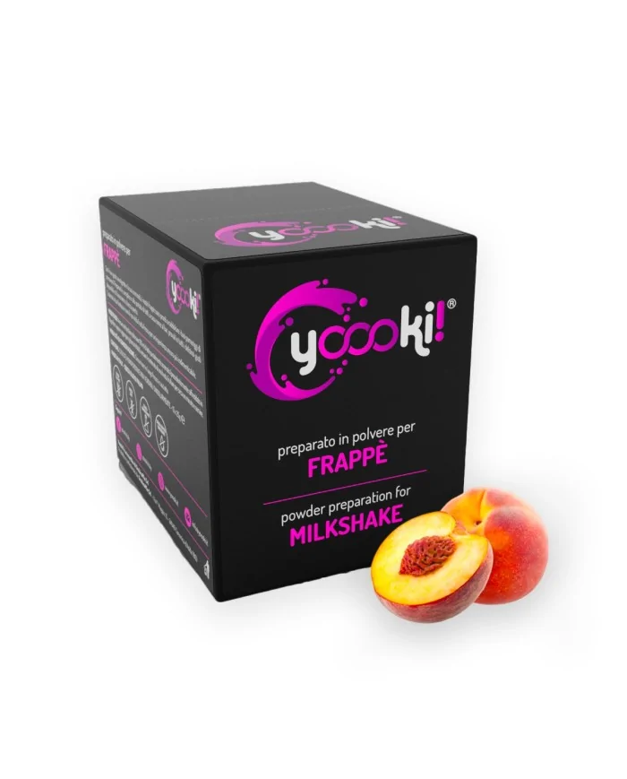 Preparato in polvere per frappè alla Pesca box Yoooki 15 bustine da 25 grammi