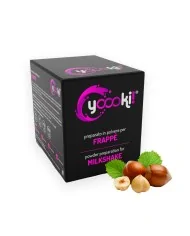 Preparato in polvere per frappè al gusto di nocciola da bar box Yoooki 15 bustine da 25 grammi