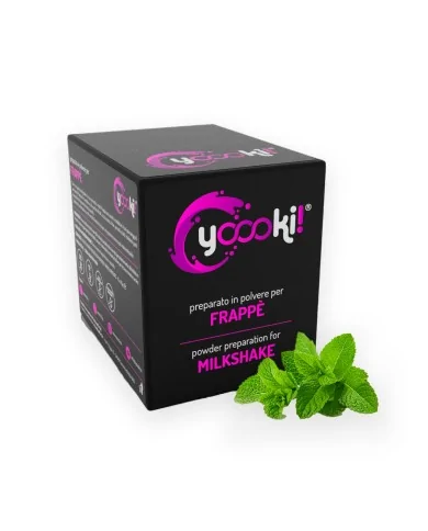 Preparato in polvere per frappè alla Menta box Yoooki 15 bustine da 25 grammi