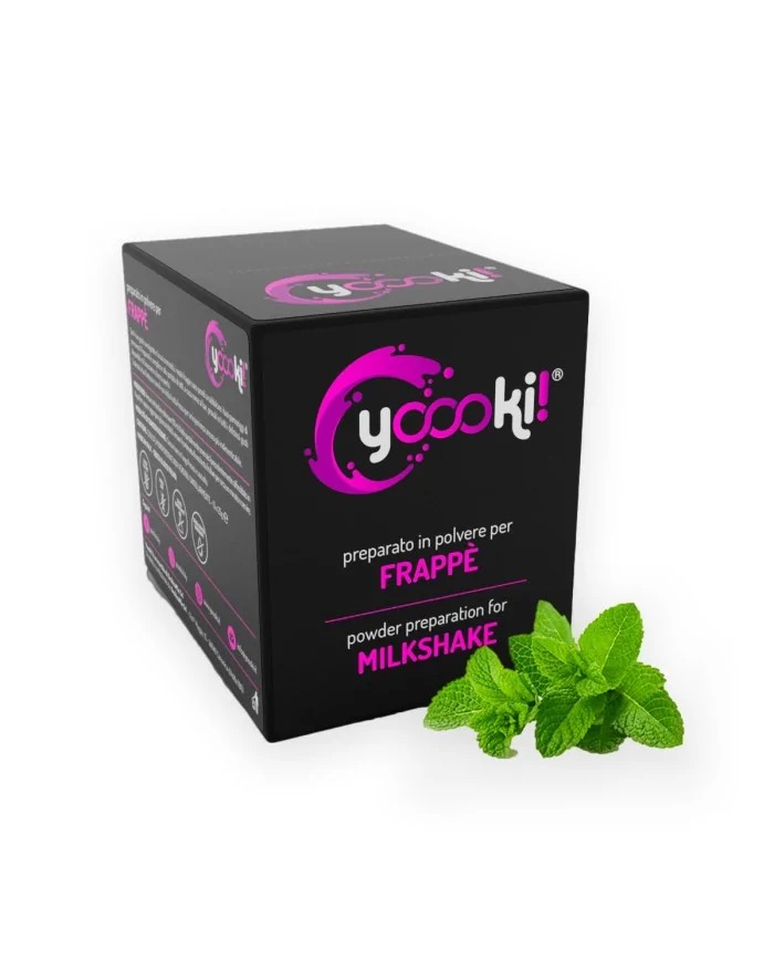 Preparato in polvere per frappè alla Menta box Yoooki 15 bustine da 25 grammi