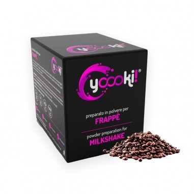 Preparato in polvere per frappè al caffè da bar box Yoooki 15 bustine da 25 grammi