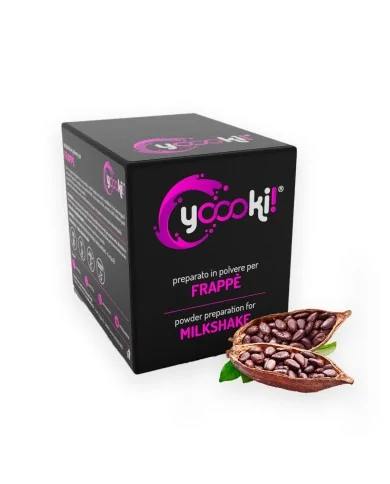 Preparato in polvere per frappè al cacao da bar box Yoooki 15 bustine da 25 grammi