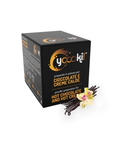 Preparato in polvere per crema calda al gusto vaniglia box Yoooki 15 bustine monodose da 30 g