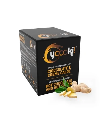 Preparato in polvere per Cioccolata calda con Zenzero box Yoooki da 15 bustine da 30 grammi