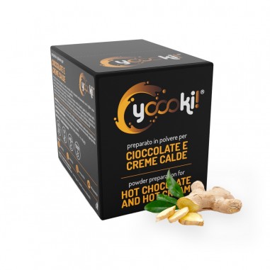 Preparato in polvere per Cioccolata calda con Zenzero box Yoooki da 15 bustine da 30 grammi