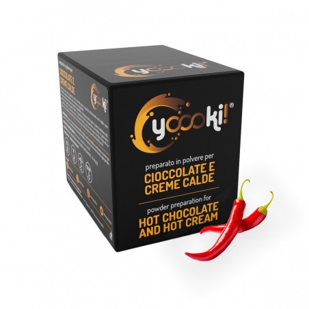 Preparato in polvere per Cioccolata calda con Peperoncino box Yoooki da 15 bustine da 30 grammi