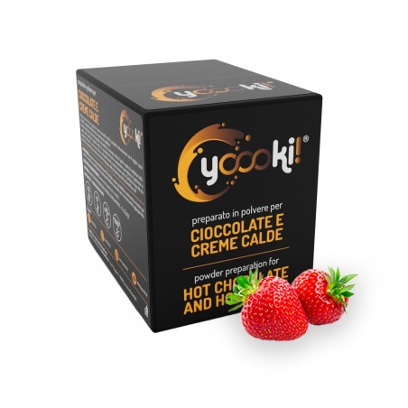 Preparato in polvere per Cioccolata calda alla Fragola box Yoooki da 15 bustine da 30 grammi