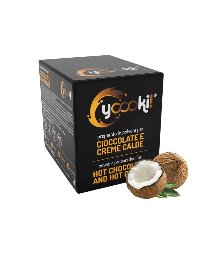Preparato in polvere per Cioccolata calda al cocco box Yoooki da 15 bustine da 30 grammi