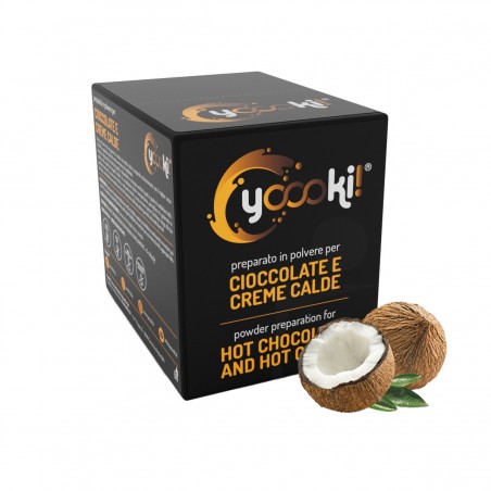 Preparato in polvere per Cioccolata calda al cocco box Yoooki da 15 bustine da 30 grammi
