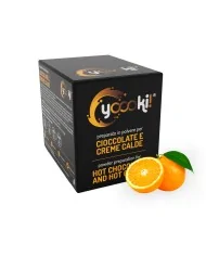 Preparato in polvere per Cioccolata calda al gusto di Arancia box Yoooki 15 bustine monodose da 30 g