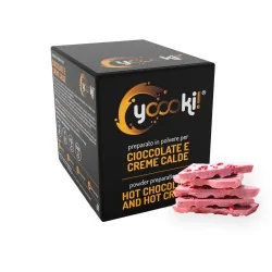 Preparato in polvere per Cioccolata calda al cioccolato Ruby box Yoooki da 15 bustine da 30 grammi