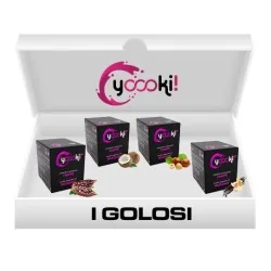 Box Yoooki Preparati per Frappè i Golosi 4 gusti 15 bustine da 25 grammi per gusto
