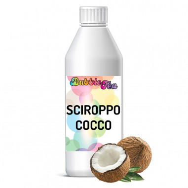 Sciroppo concentrato per Bubble Tea al gusto cocco in bottiglia da 1000 grammi Yoooki