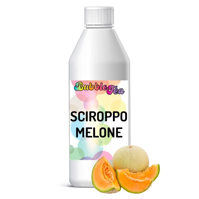 Sciroppo concentrato per Bubble Tea al gusto melone in bottiglia da 1000 grammi Yoooki