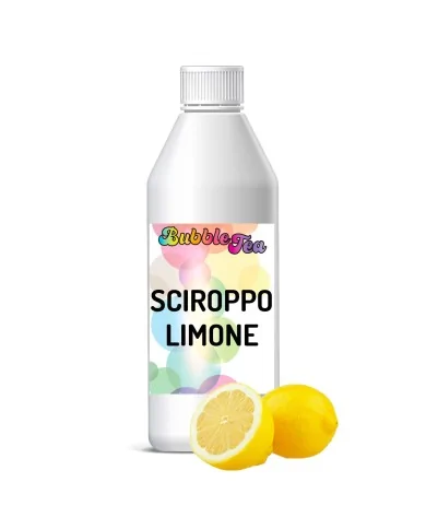 Sciroppo concentrato per Bubble Tea al gusto limone in bottiglia 1000 grammi Yoooki