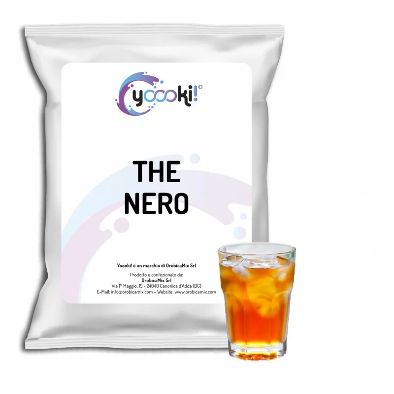 Preparato solubile istantaneo per the nero busta da 500 grammi Yoooki