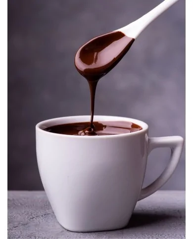 Preparato in polvere per Cioccolata calda Fondente senza Zucchero box Yoooki da 15 bustine da 30 grammi