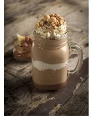 Preparato in polvere per frappè al gusto di nocciola da bar box Yoooki 15 bustine da 25 grammi