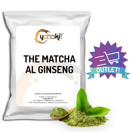 Preparato in polvere per bevanda al gusto di The Matcha al ginseng 500 grammi
