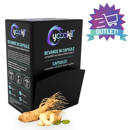 Box Yoooki 20 capsule compatibili DolceGusto® per preparare caffè al ginseng