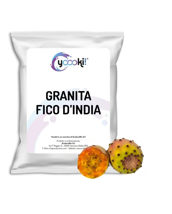 Preparato per granita in polvere al fico d'India 620 grammi Yoooki