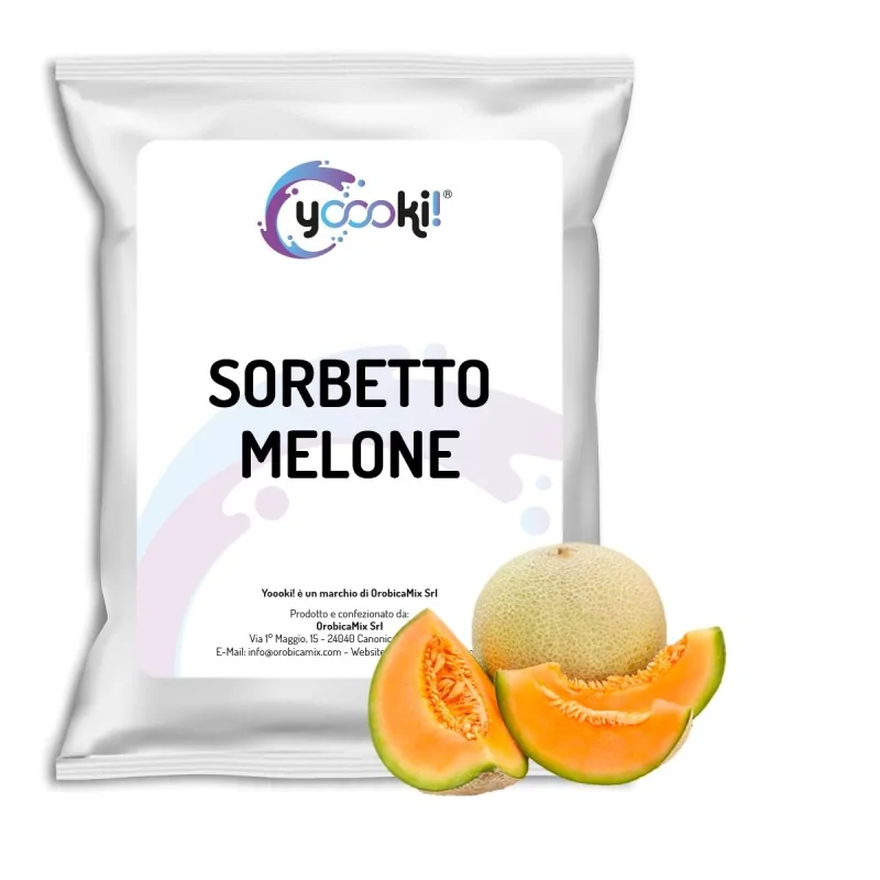 Preparato in polvere per Sorbetto al Melone 1 kg Yoooki
