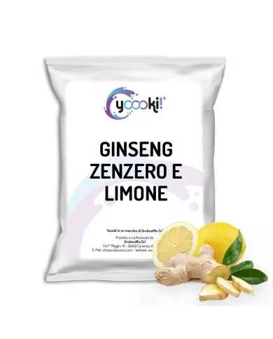 Preparato in polvere solubile per bevanda al caffè al ginseng Zenzero e Limone 500 grammi Yoooki
