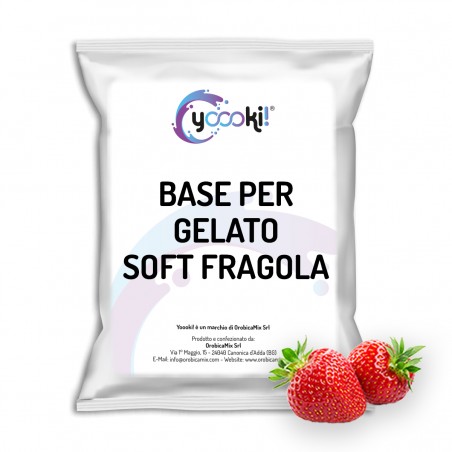 Base per Gelato Soft alla Fragola – Preparato per gelato soft cremoso
