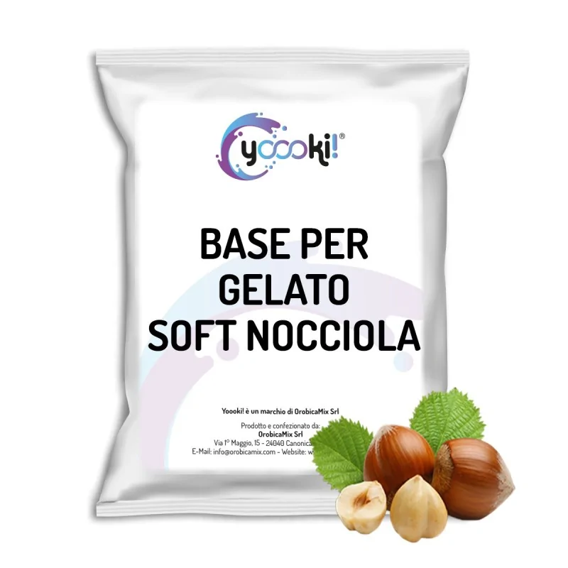 Base per Gelato Soft alla nocciola per gelatiera - Yoooki
