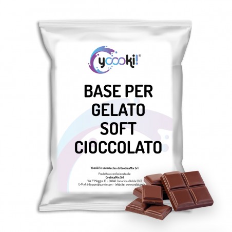 Base per Gelato Soft al Cioccolato – Preparato per gelato soft al cioccolato con gelatiera