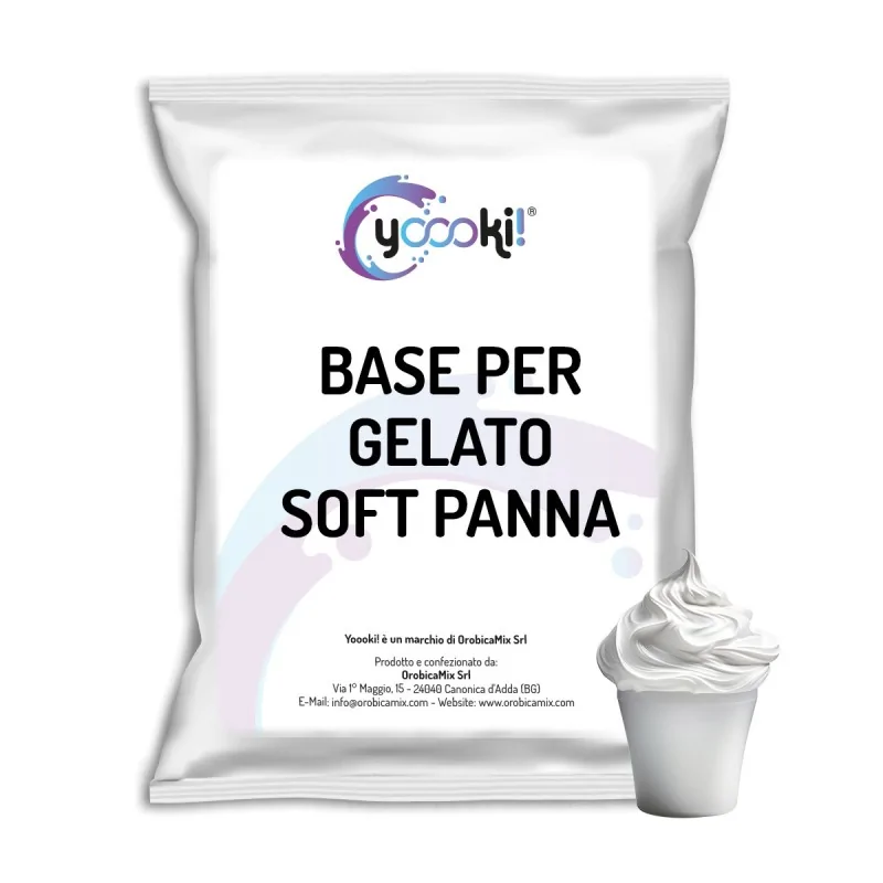 Base per Gelato Soft alla panna per gelatiera - Yoooki