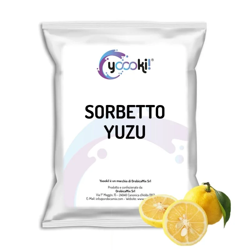 Sorbetto allo yuzu - preparato in polvere professionale - Yoooki