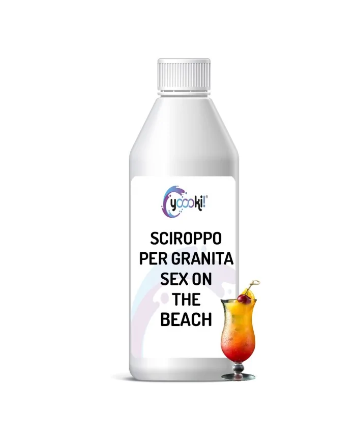 Sciroppo per granita sex on the beach in bottiglia 1kg Yoooki