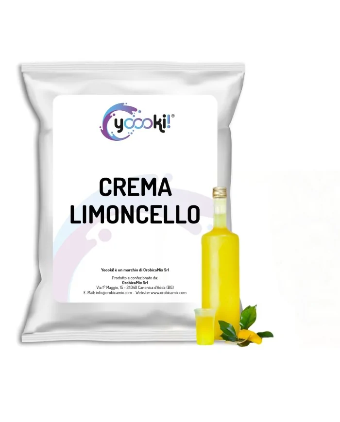 Preparato in polvere per Crema al gusto limoncello 900 grammi Yoooki