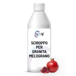Sciroppo per granita al melograno in bottiglia 1kg Yoooki