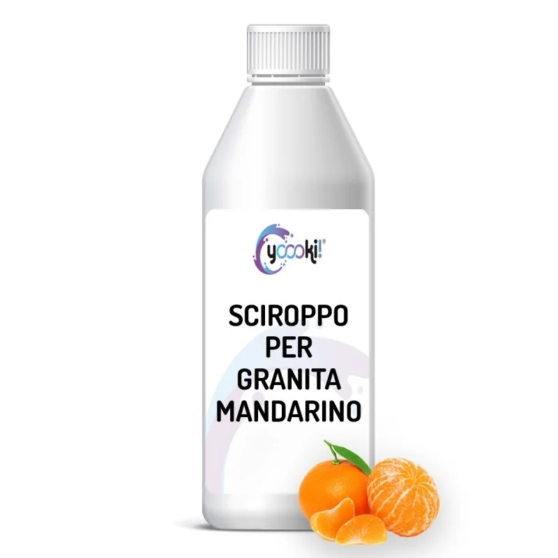 Sciroppo per granita al mandarino in bottiglia 1kg Yoooki