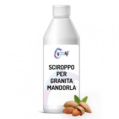 Sciroppo per granita alla mandorla in bottiglia 1kg Yoooki