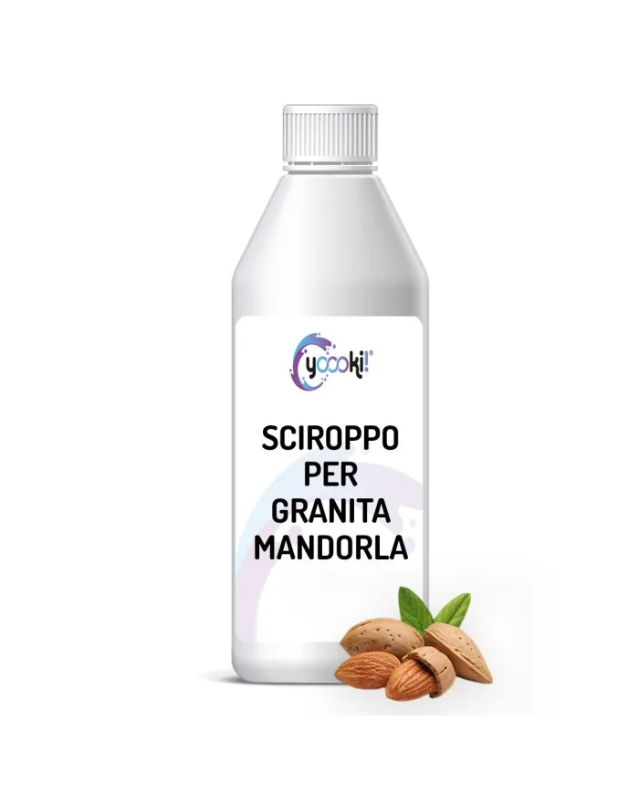 Sciroppo per granita alla mandorla in bottiglia 1kg Yoooki