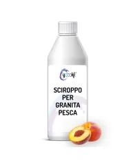 Sciroppo per granita alla pesca in bottiglia 1kg Yoooki